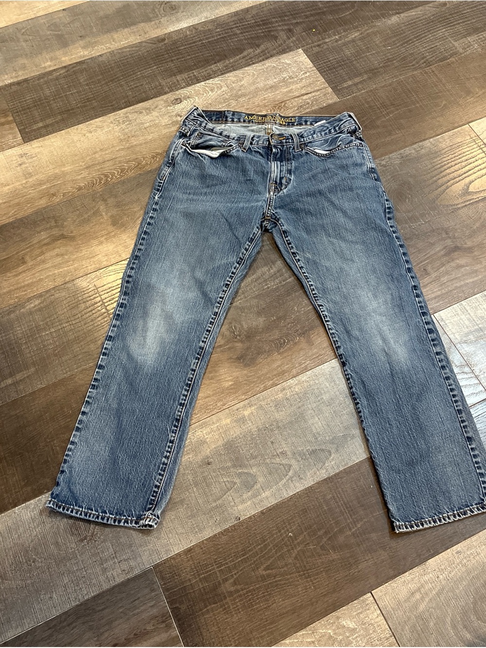 Y2K American Eagle Mens  Blue Denim Jeans 31x30